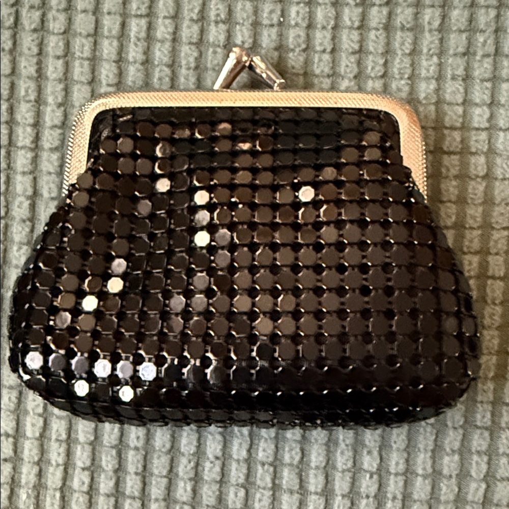 Elegant Black Mesh Clutch Urban Outfitters 4”L and 3” H